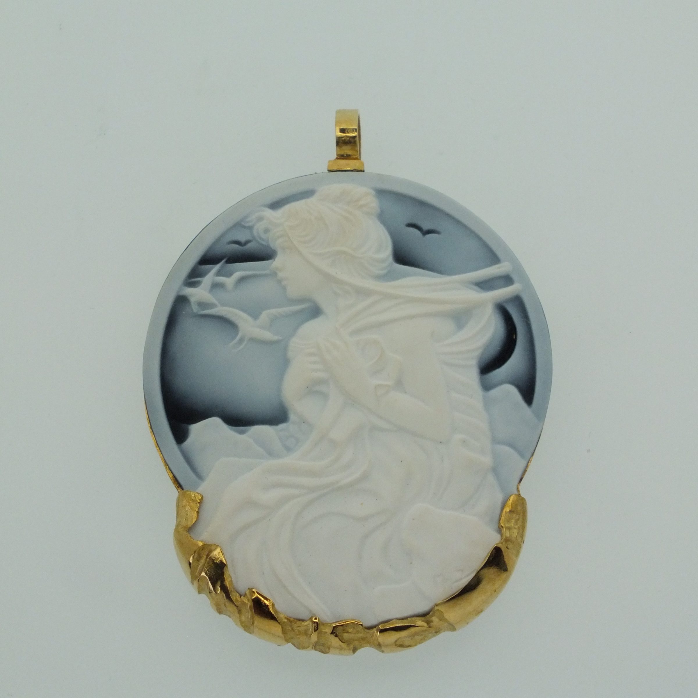 Yellow gold pendant gem - Image 2